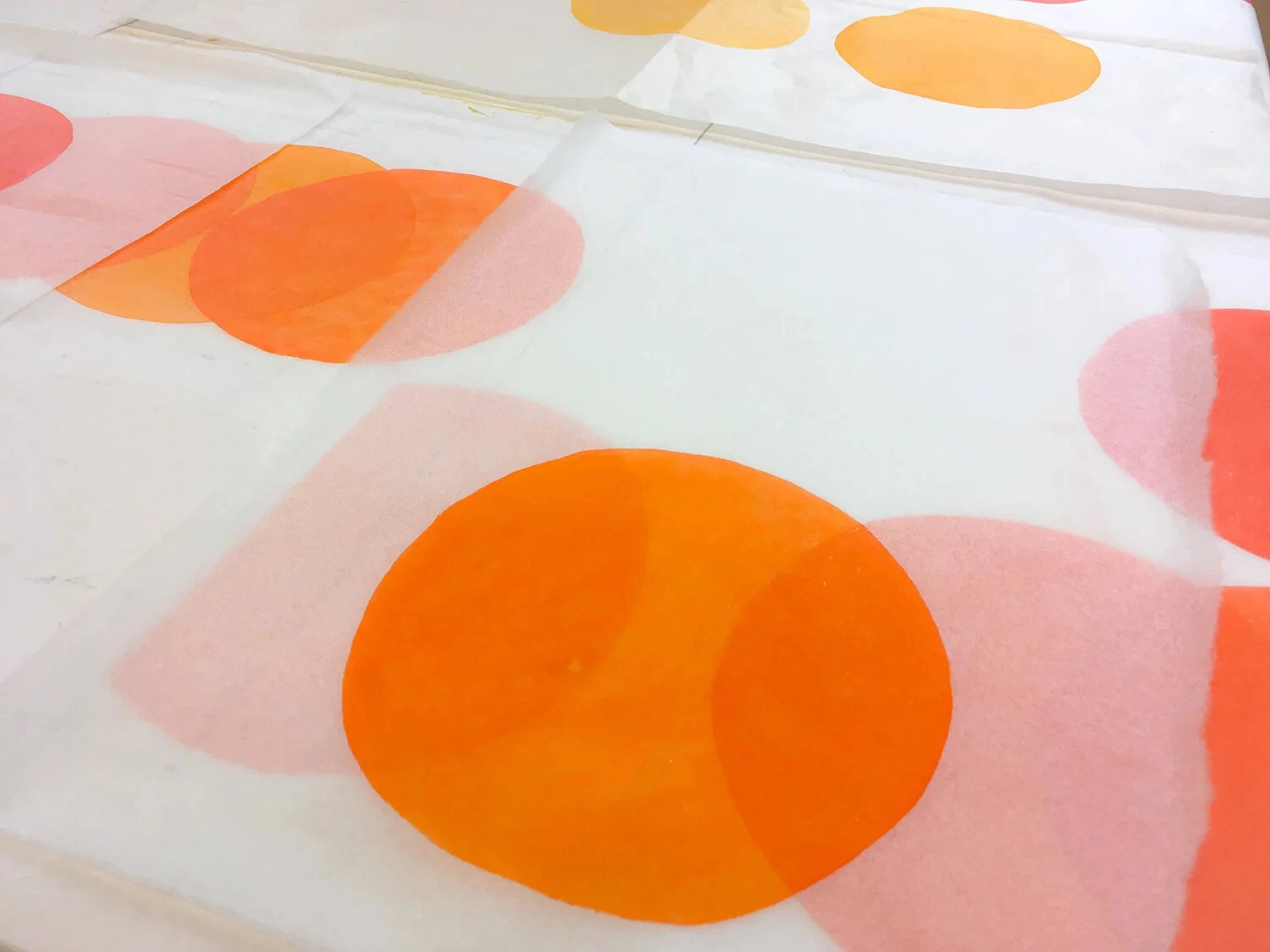 Drucksymposion 19 – Handabzug auf Transparentpapier, Katinka Molde