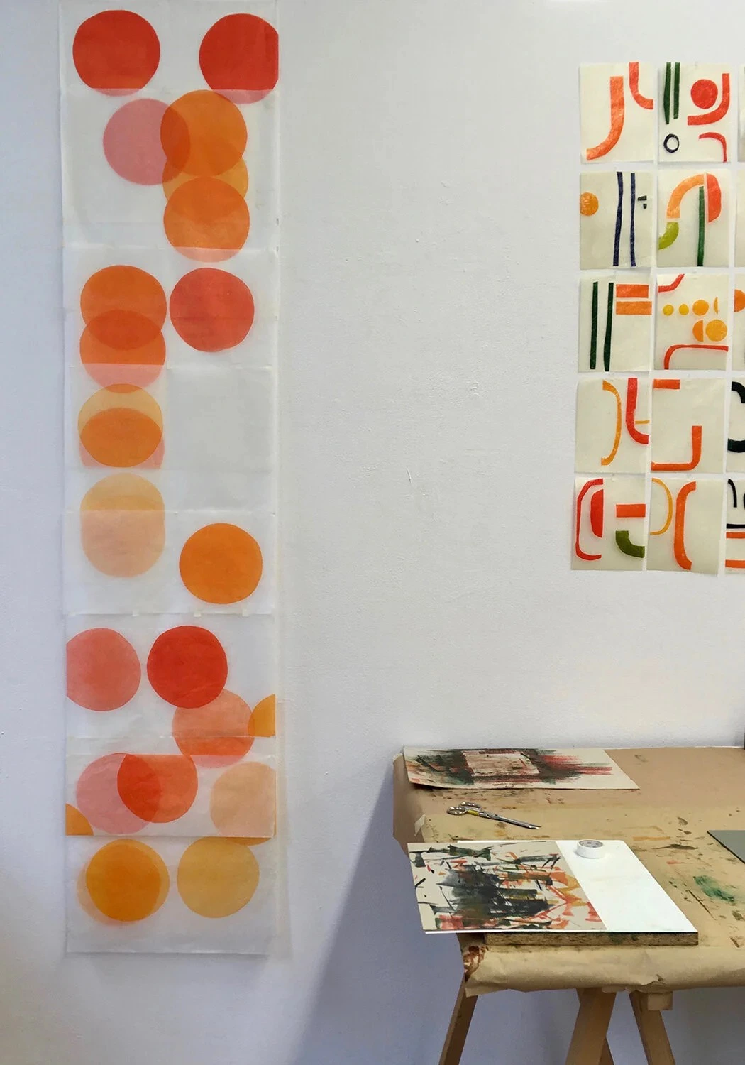 Drucksymposion 19 – Handabzug auf Transparentpapier, Katinka Molde