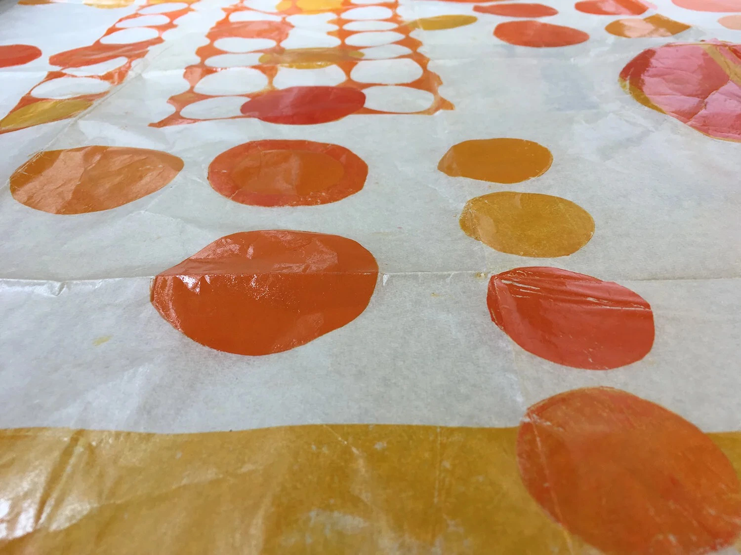 Drucksymposion 19 – Handabzug auf Transparentpapier, Katinka Molde
