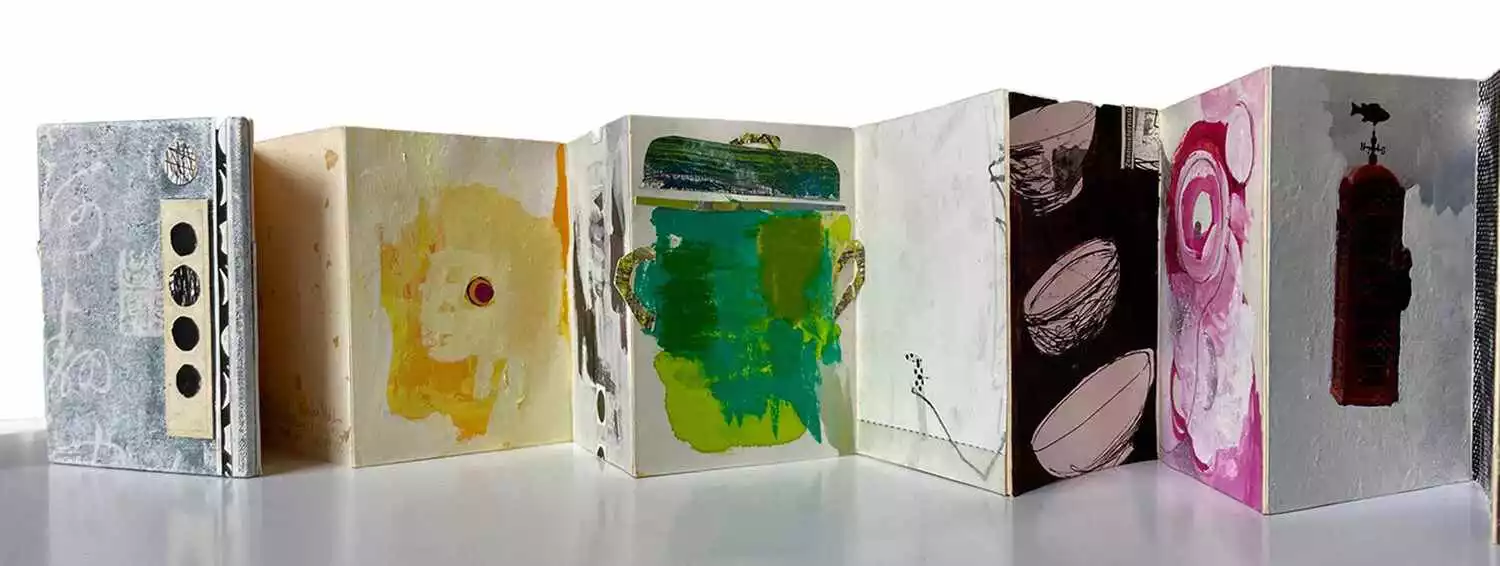 Import – Leporello, Mischtechnik, Katinka Molde
